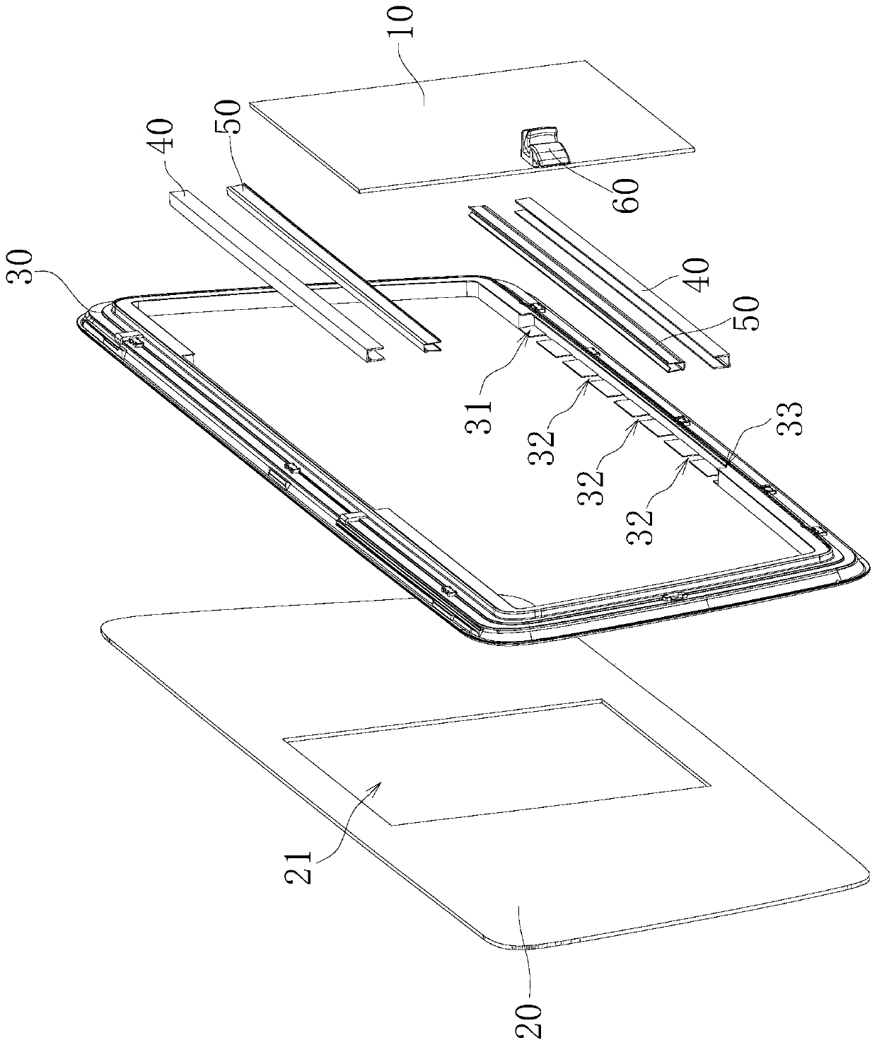 Automobile sliding window