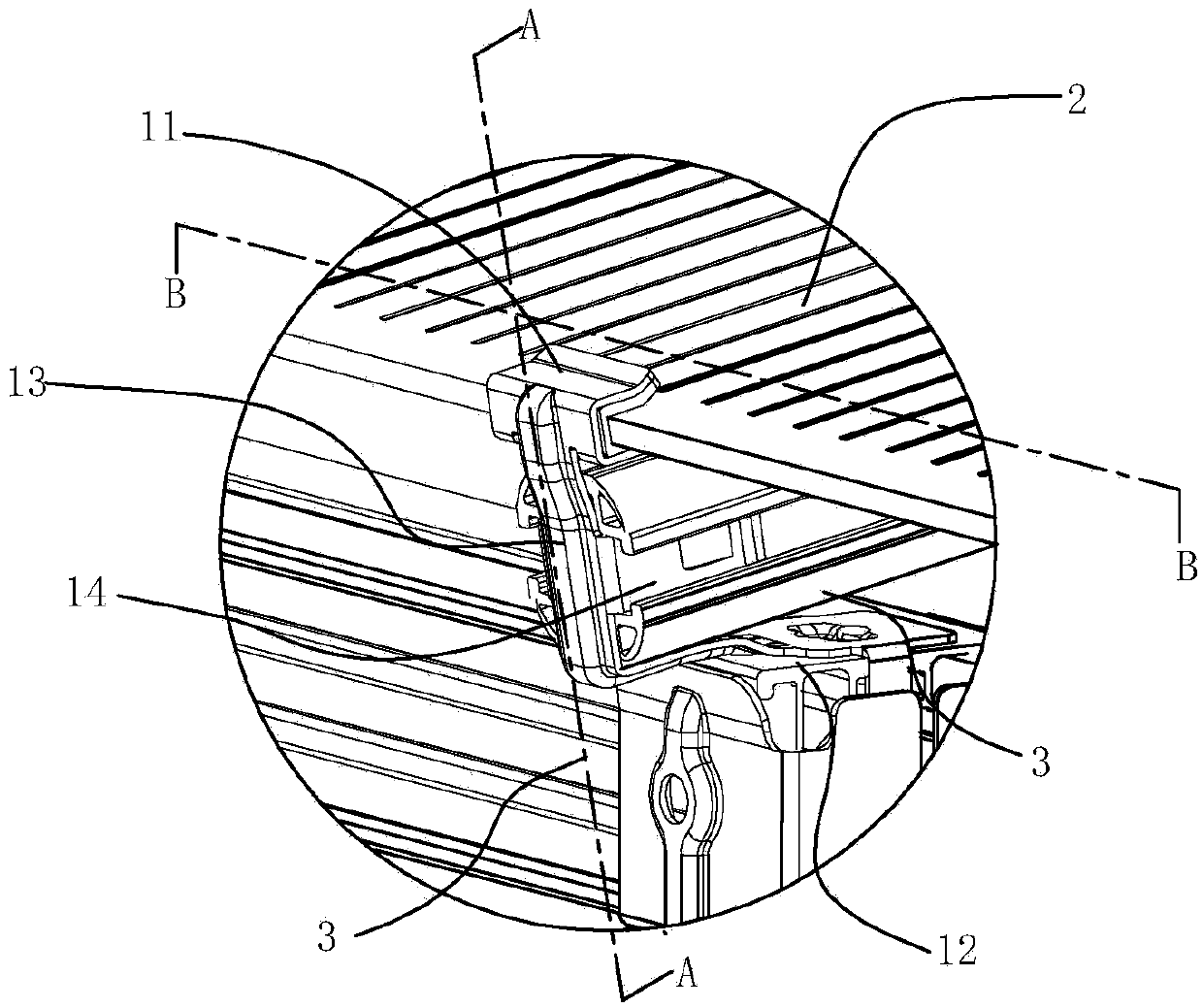 Connecting piece and solar panel installation support with same