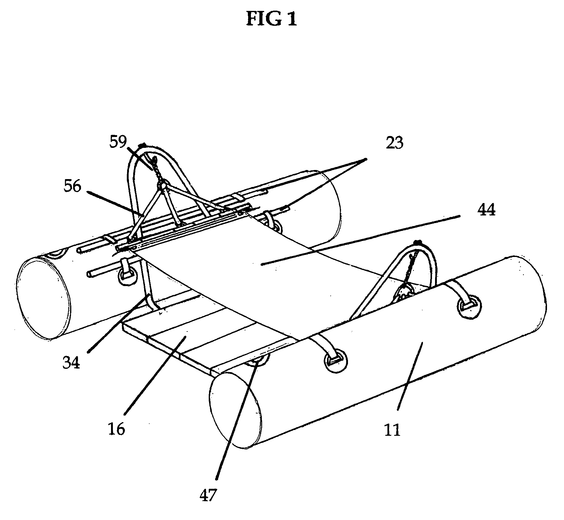 Water-swung hammock