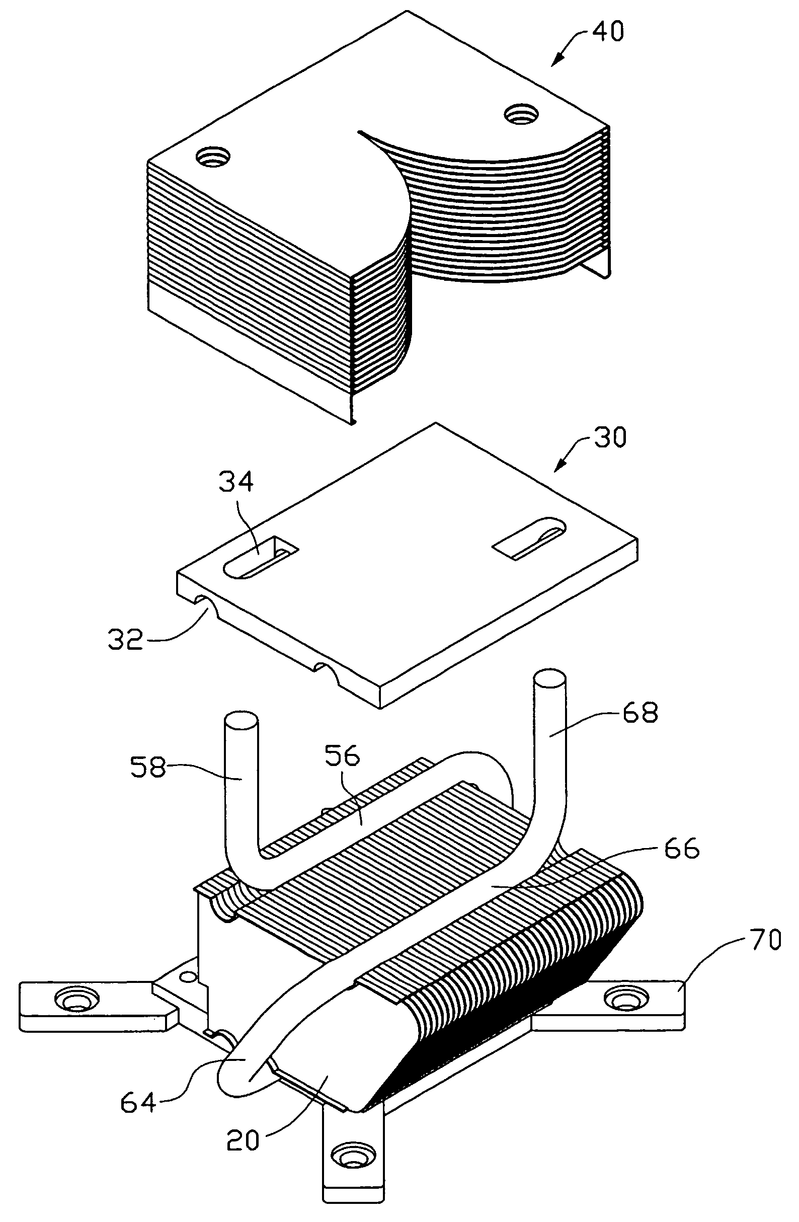 Heat dissipation device having heat pipe