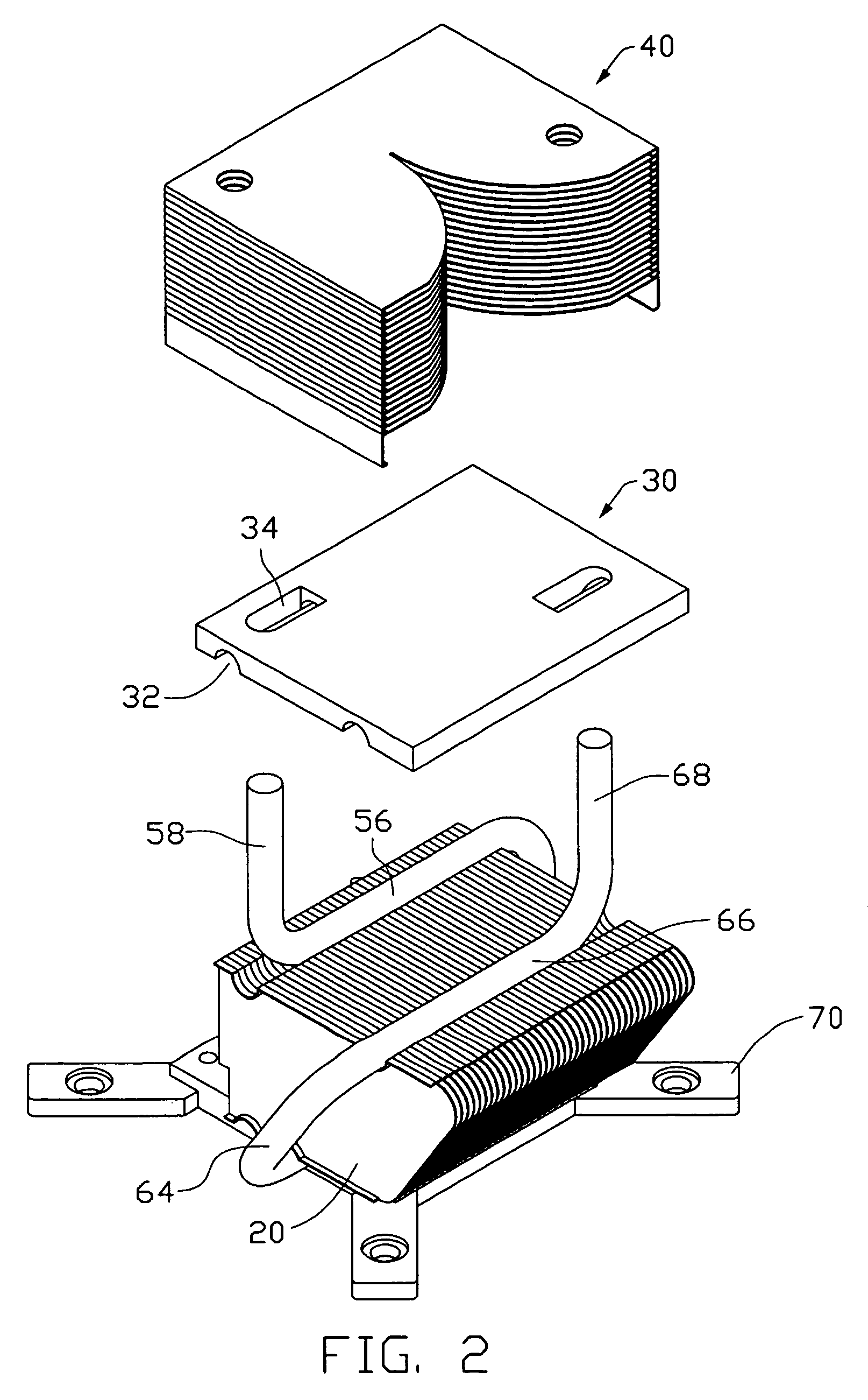 Heat dissipation device having heat pipe