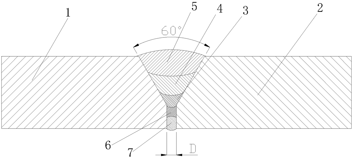 Carbon dioxide gas shielded welding method for carbon steel pressure vessel