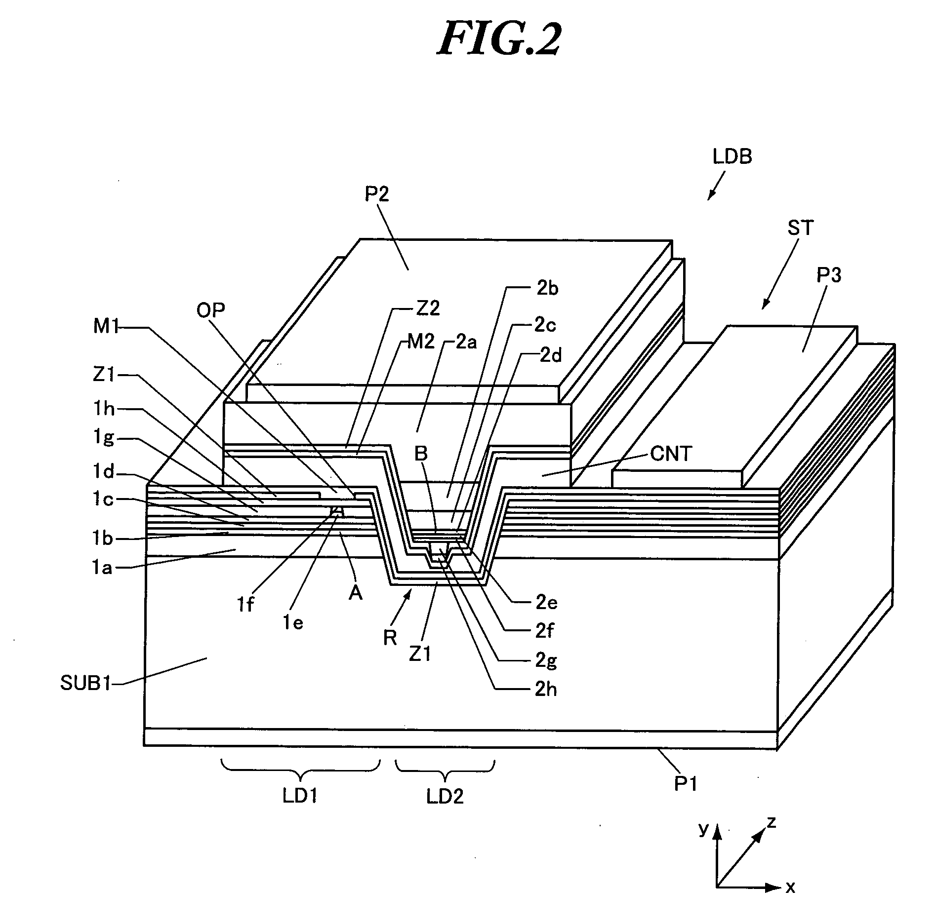 Integrated semiconductor light-emitting device and method for manufacturing same