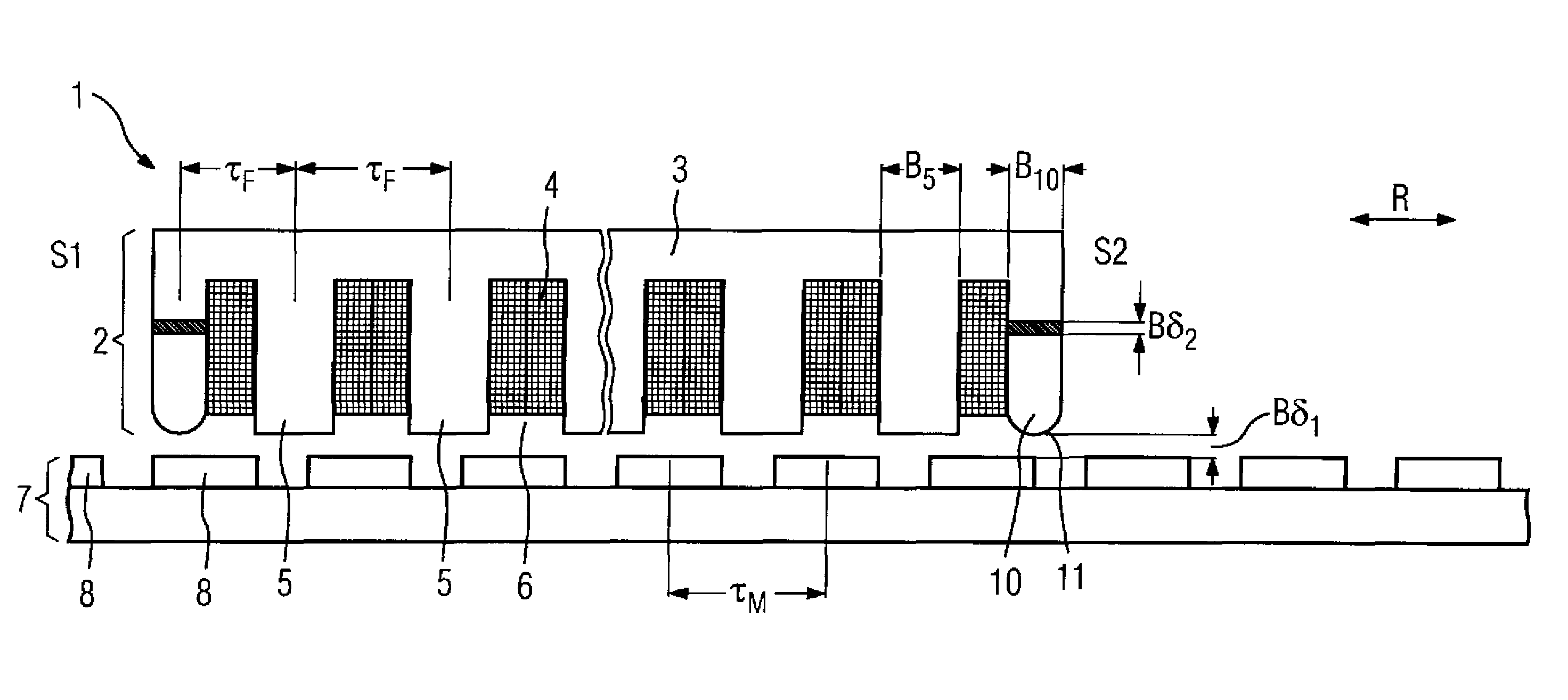 Linear motor with force ripple compensation