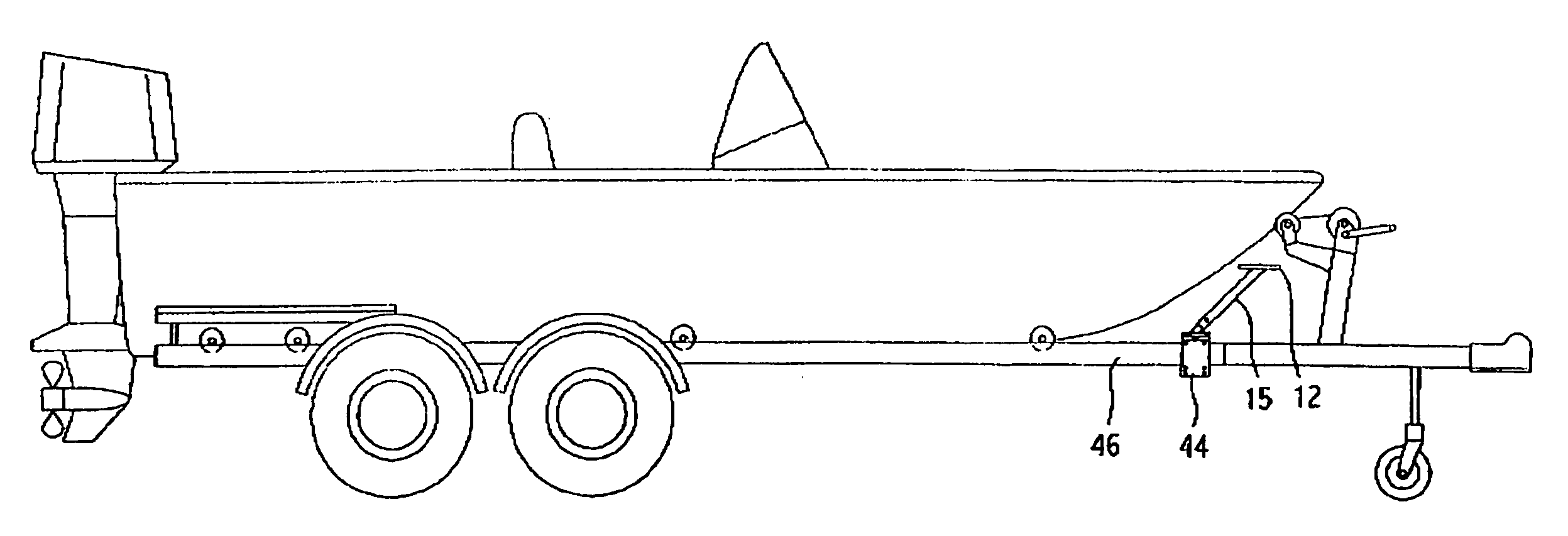 Adjustable boat trailer step assembly