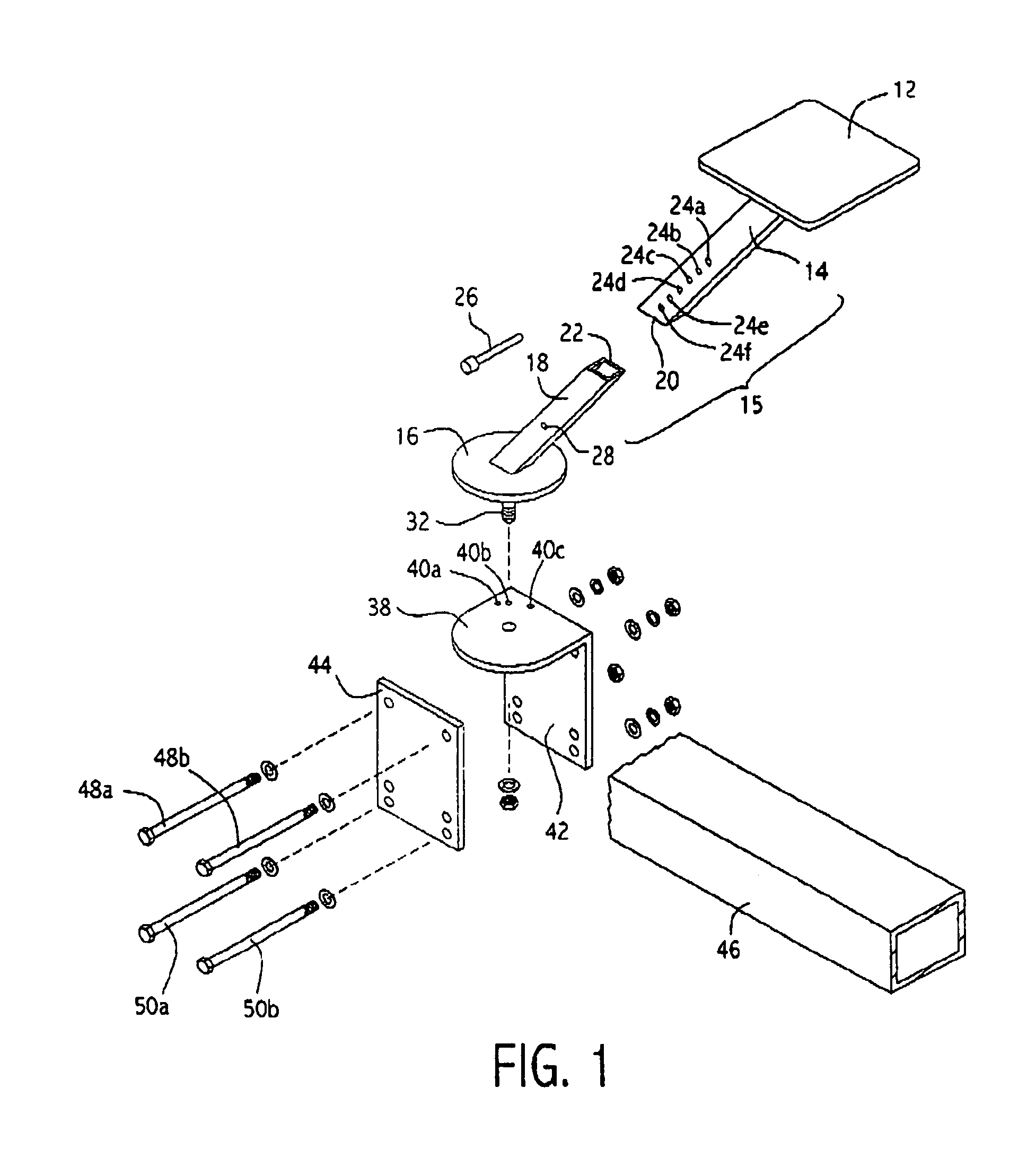 Adjustable boat trailer step assembly