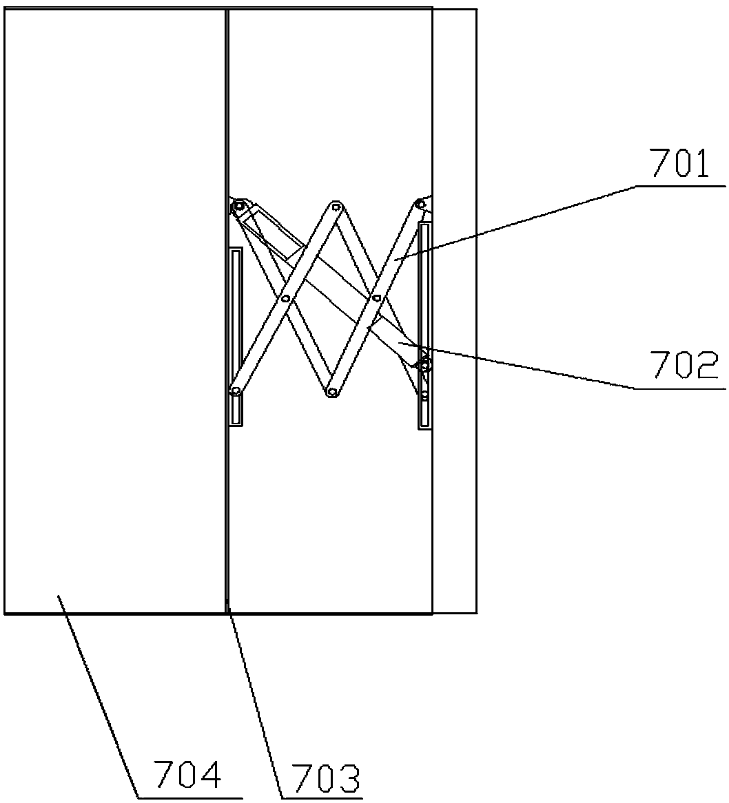 Efficient stacker crane used inside van type truck