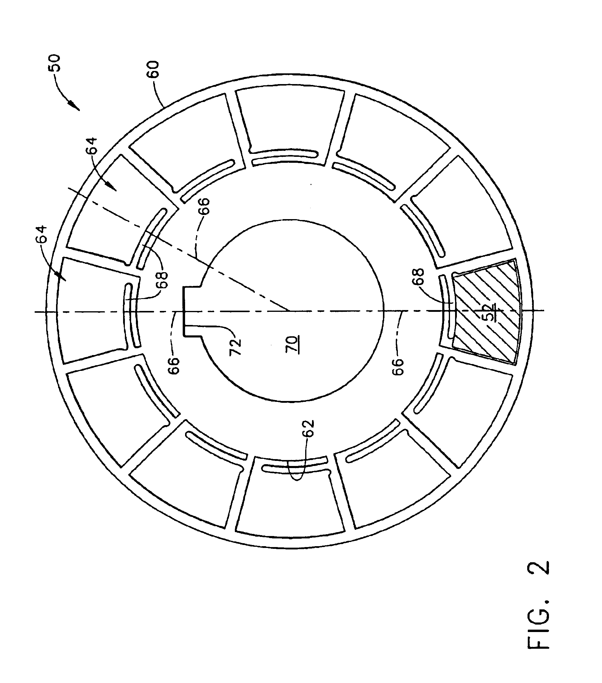 Method and apparatus for reducing dynamo-electric machine vibration