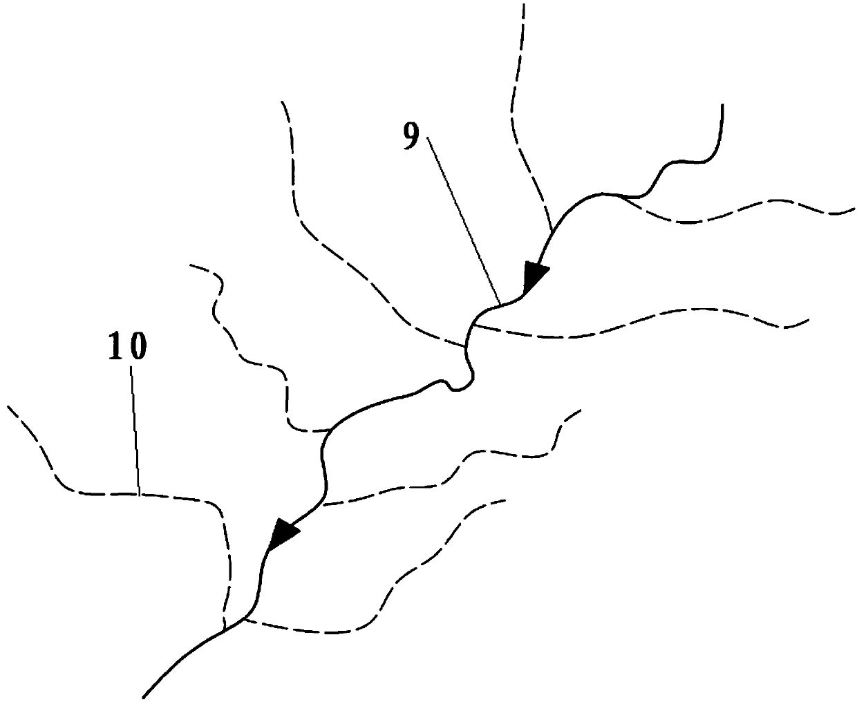 Loess high-fill furrow foundation drainage structure and laying method thereof