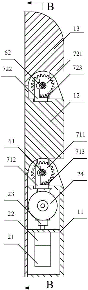 Rack type multi-joint synchronous locking self-adaptation robot finger device