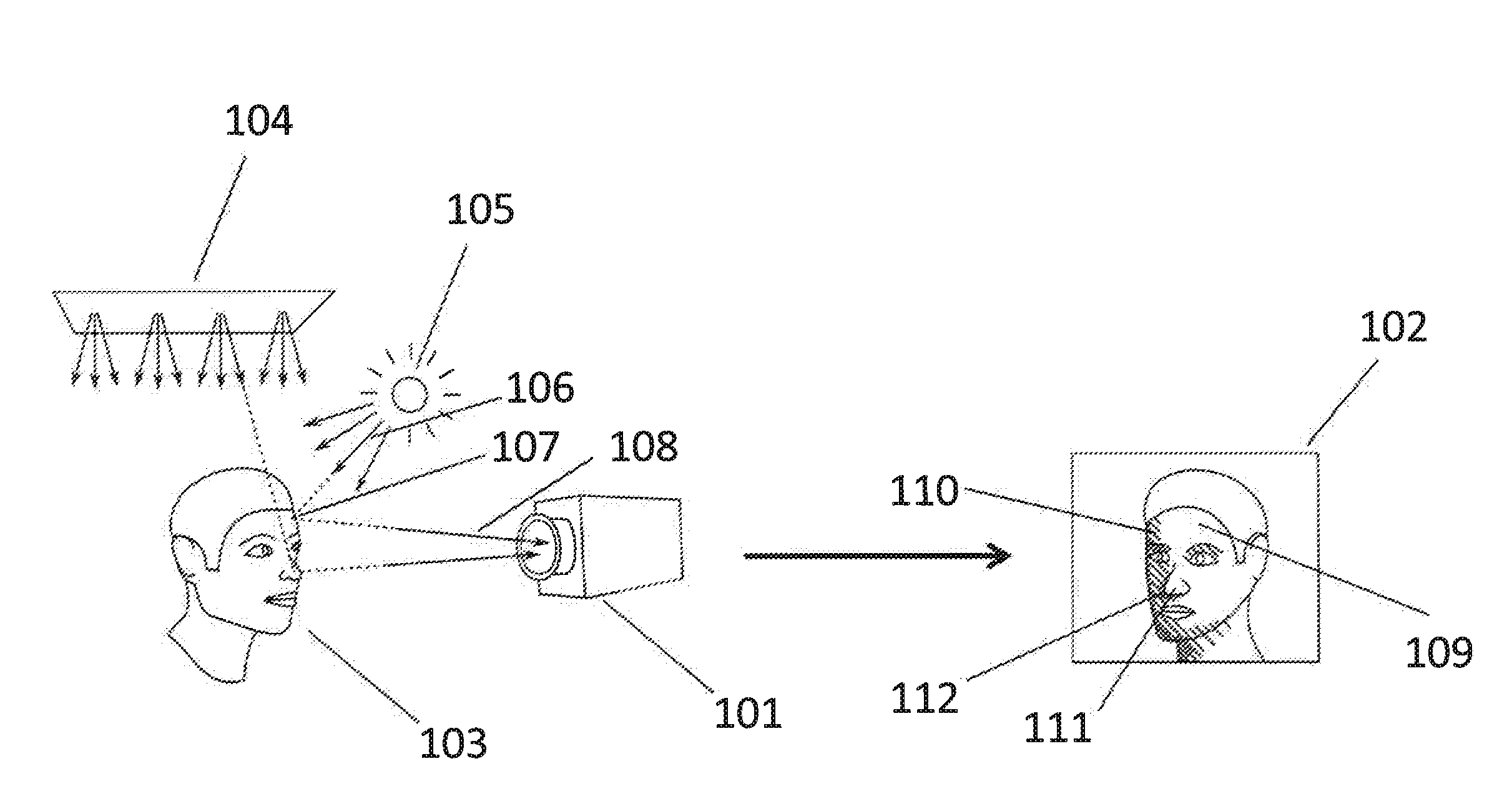 Method and system for representing a virtual object in a view of a real environment