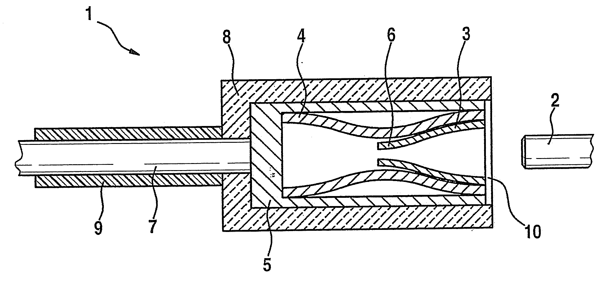 Electrical plug connector as fuel injector contact for shakeproof applications