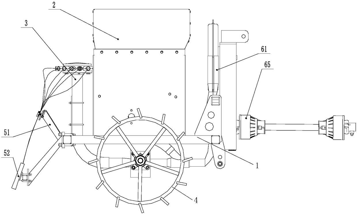 Pneumatic conveying type moss bran planter