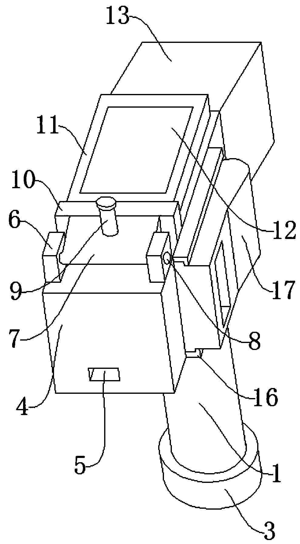 Mineral analysis device for mining industry