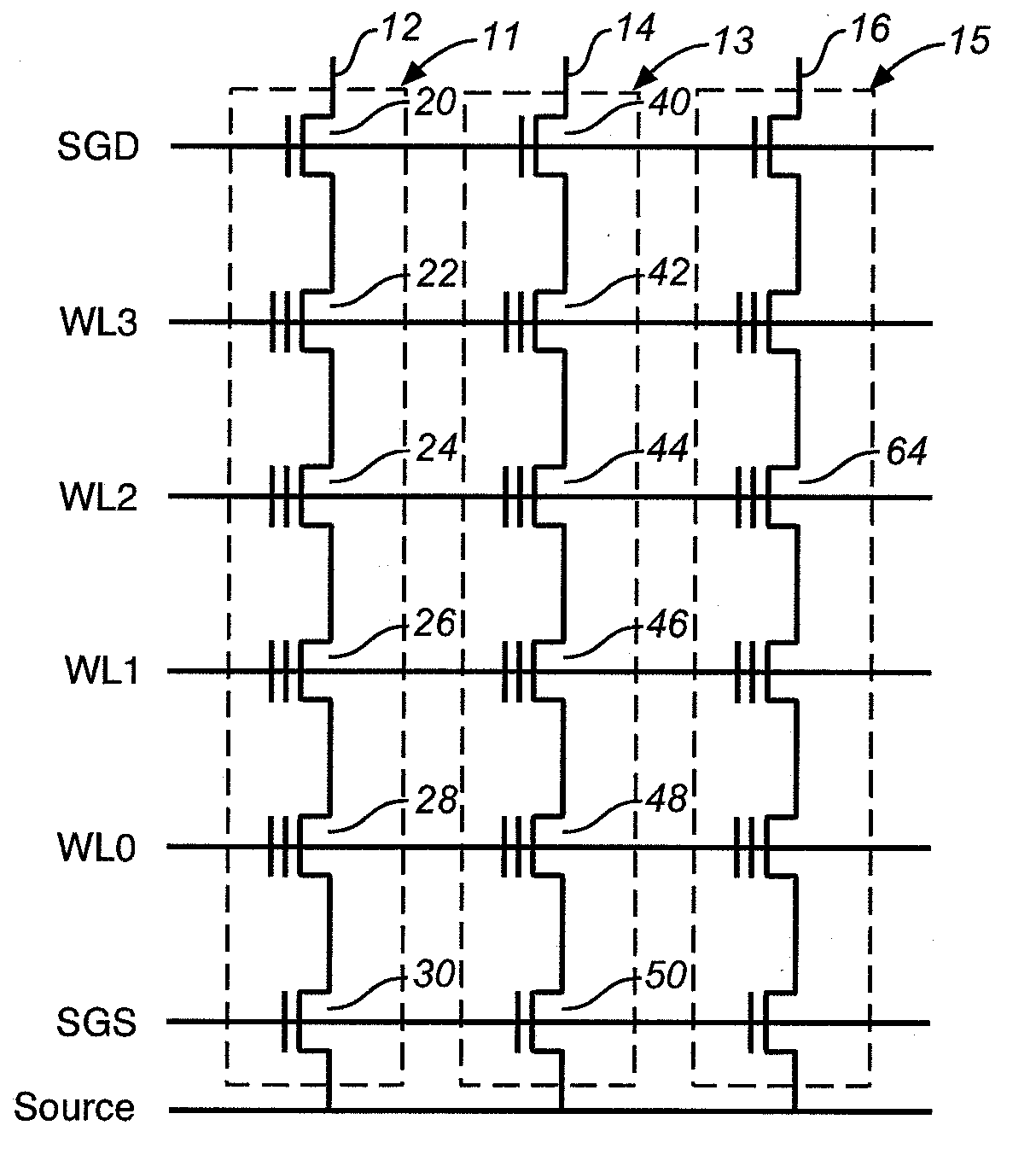 Self-boosting system with suppression of high lateral electric fields