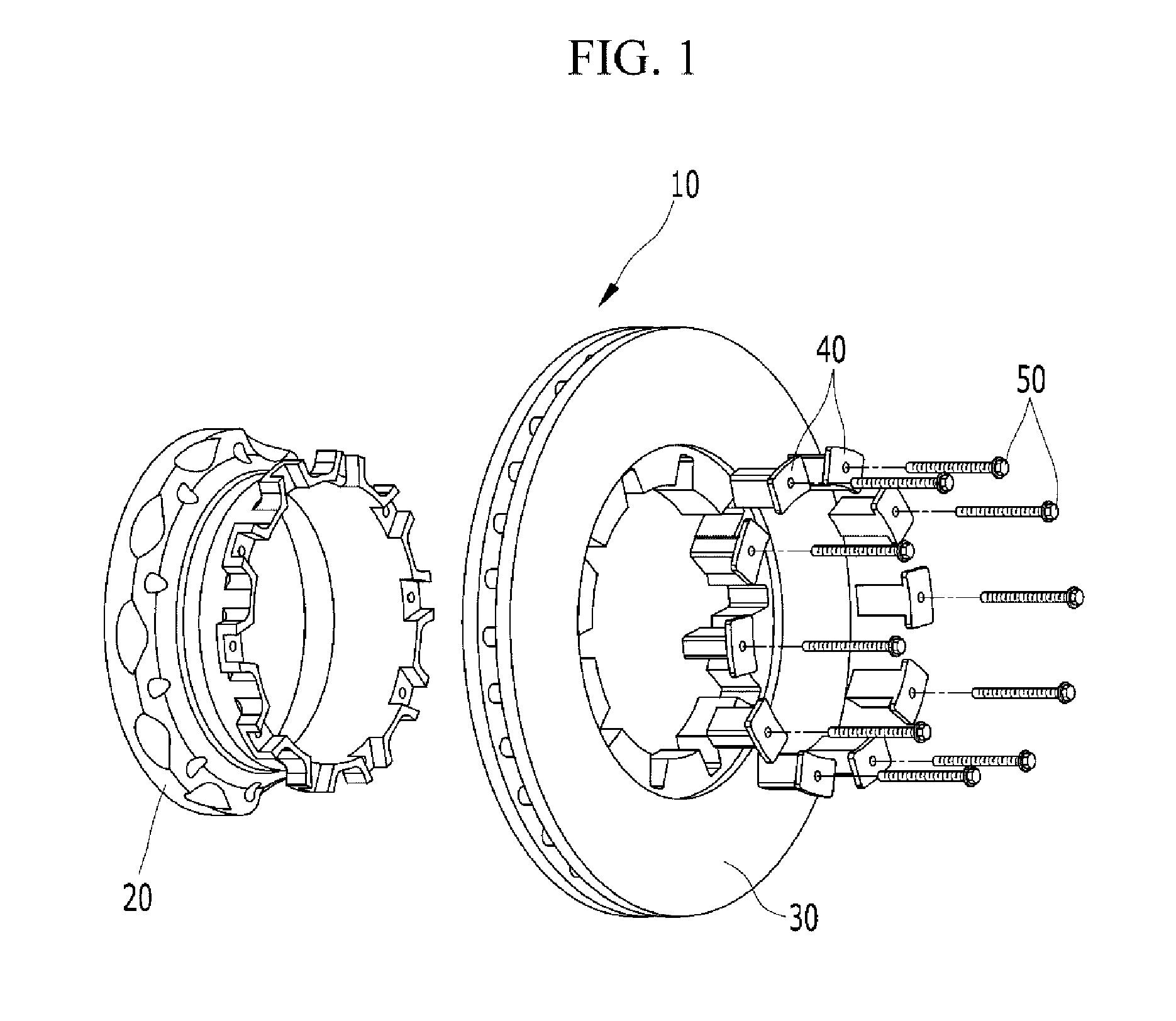 Disc rotor assembly for vehicle