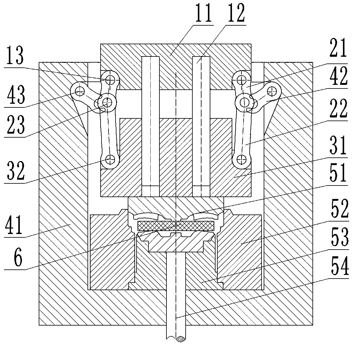 Wheel Hub Forming Device and Its Supercharging Mechanism