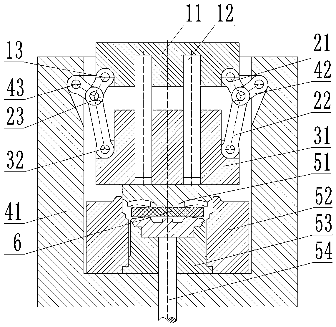 Wheel Hub Forming Device and Its Supercharging Mechanism