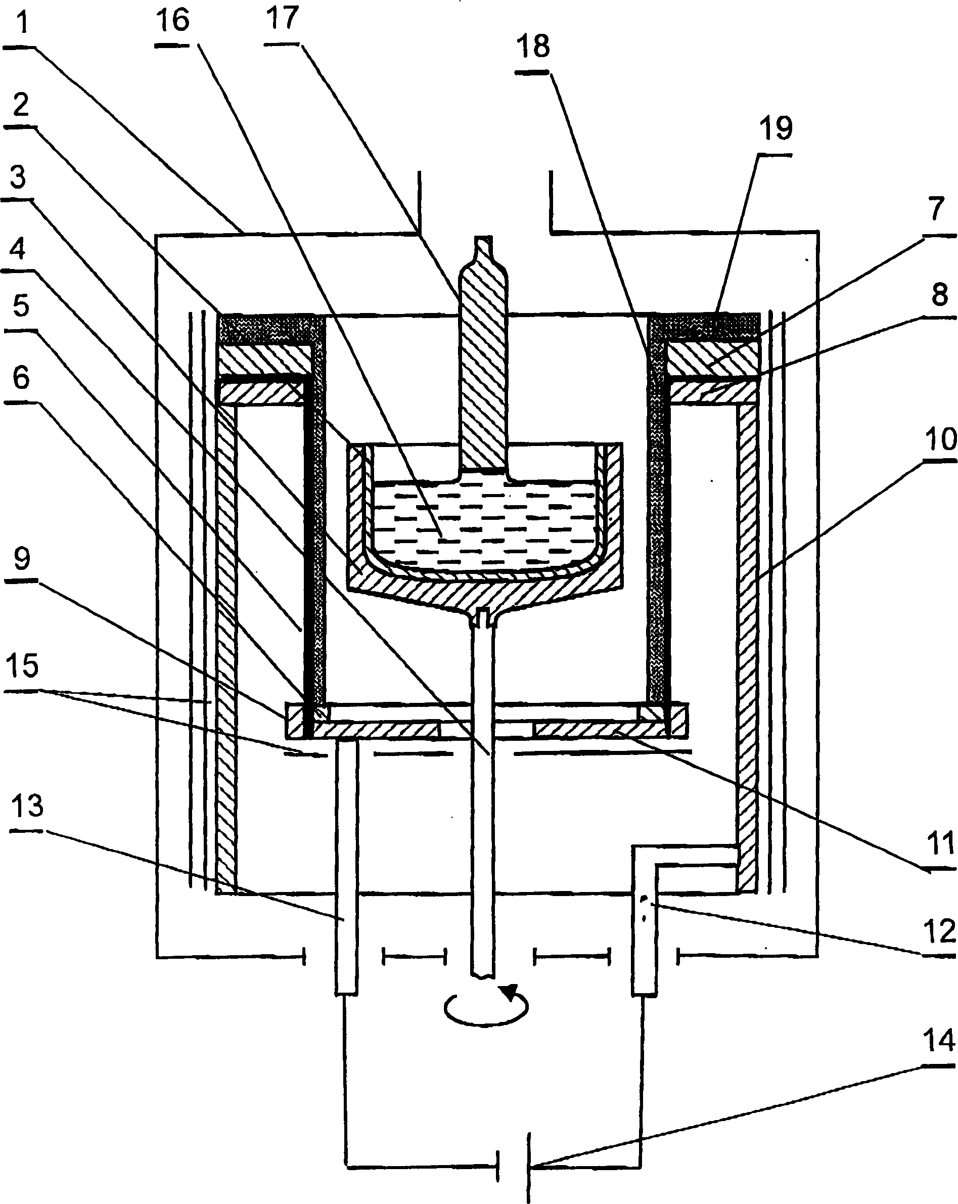 Device for pulling monocrystals