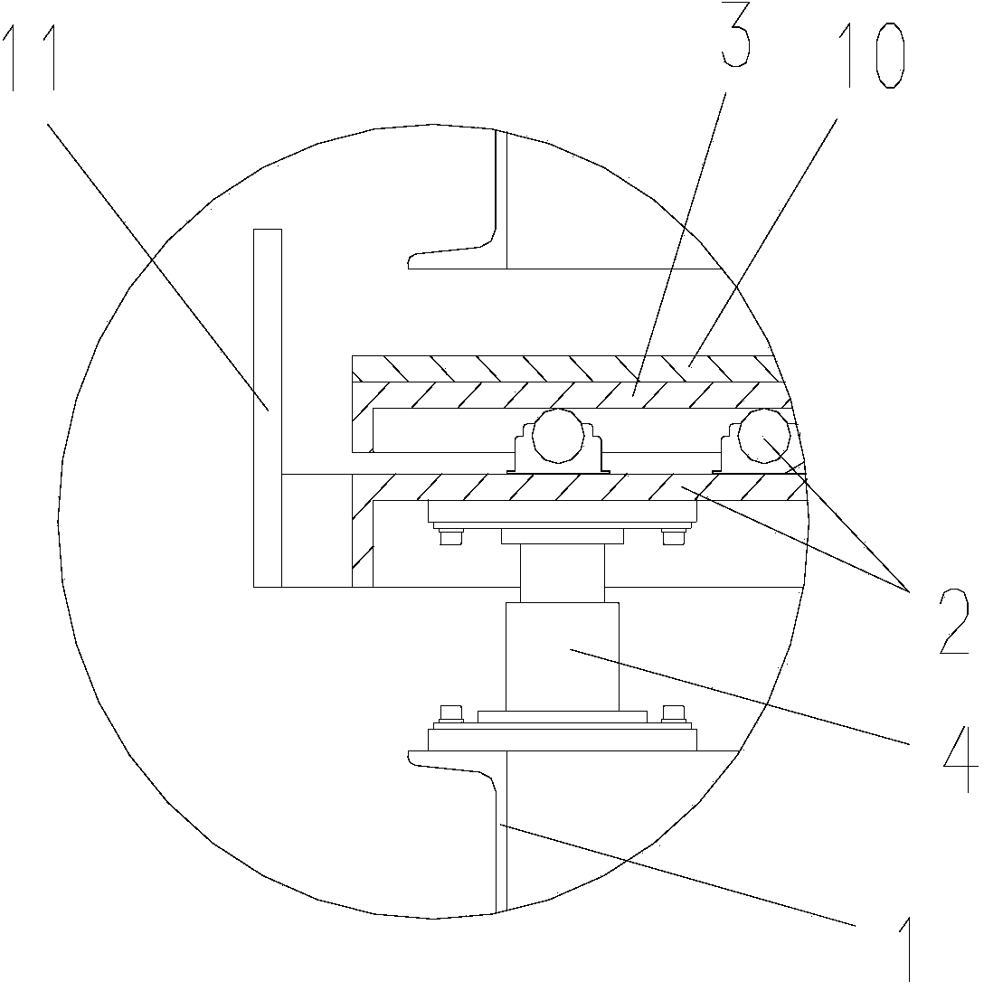 Floating conveying assembling vehicle