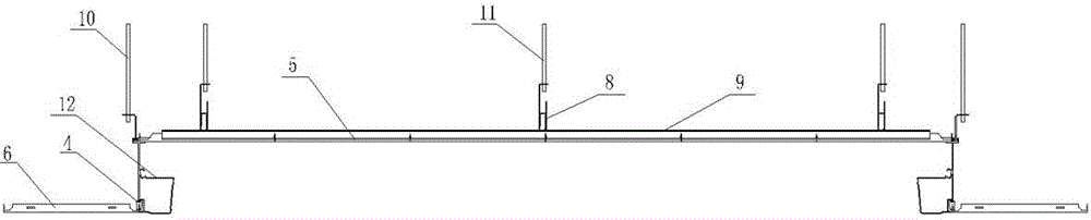 Integral roof suspended ceiling component