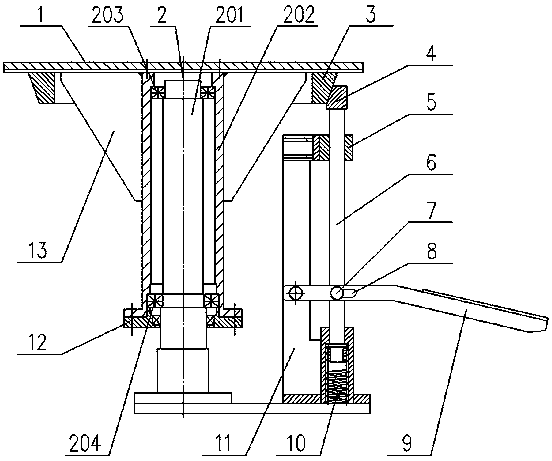 Rotary worktable with self-locking function