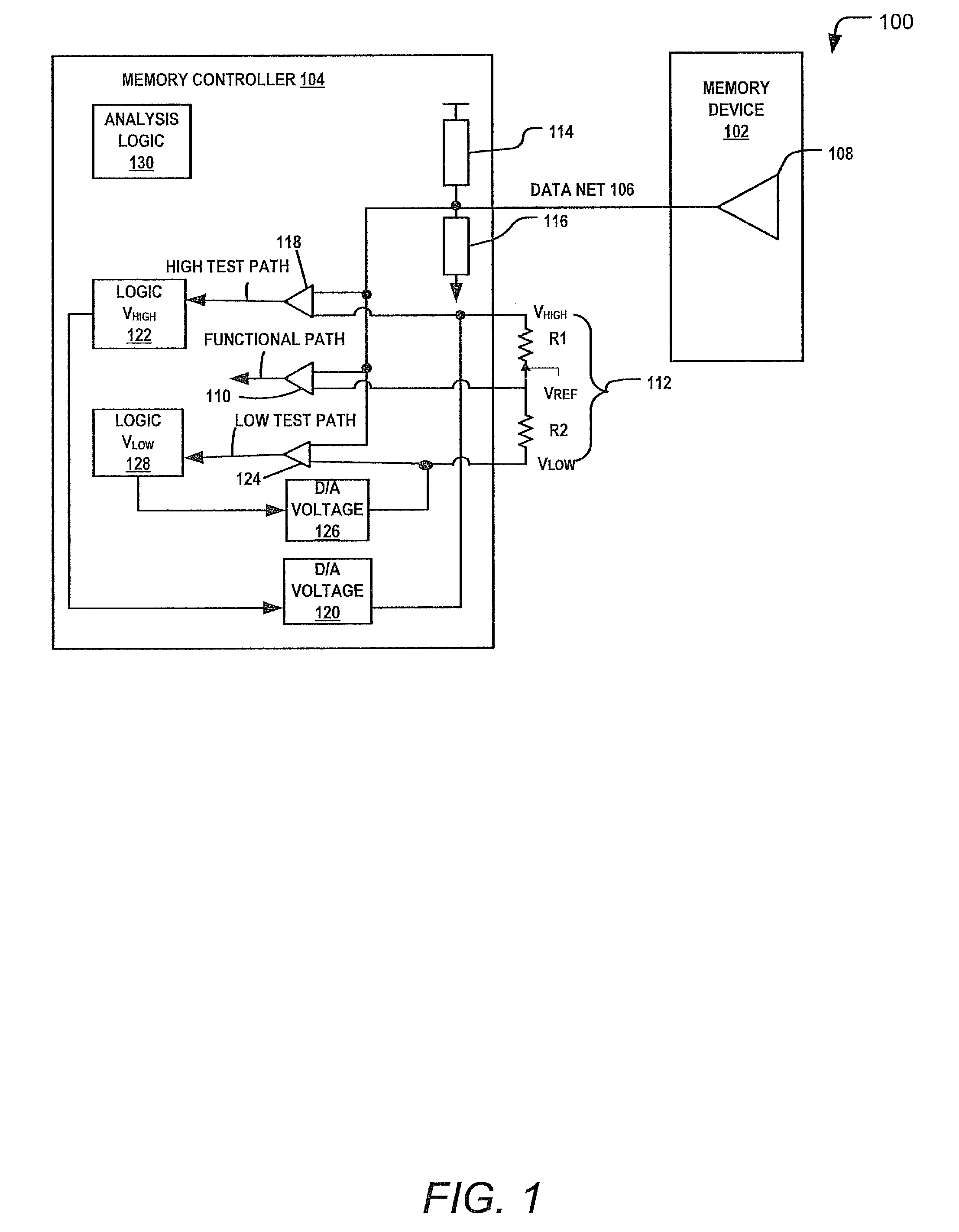 Setting a Reference Voltage in a Memory Controller Trained to a Memory Device