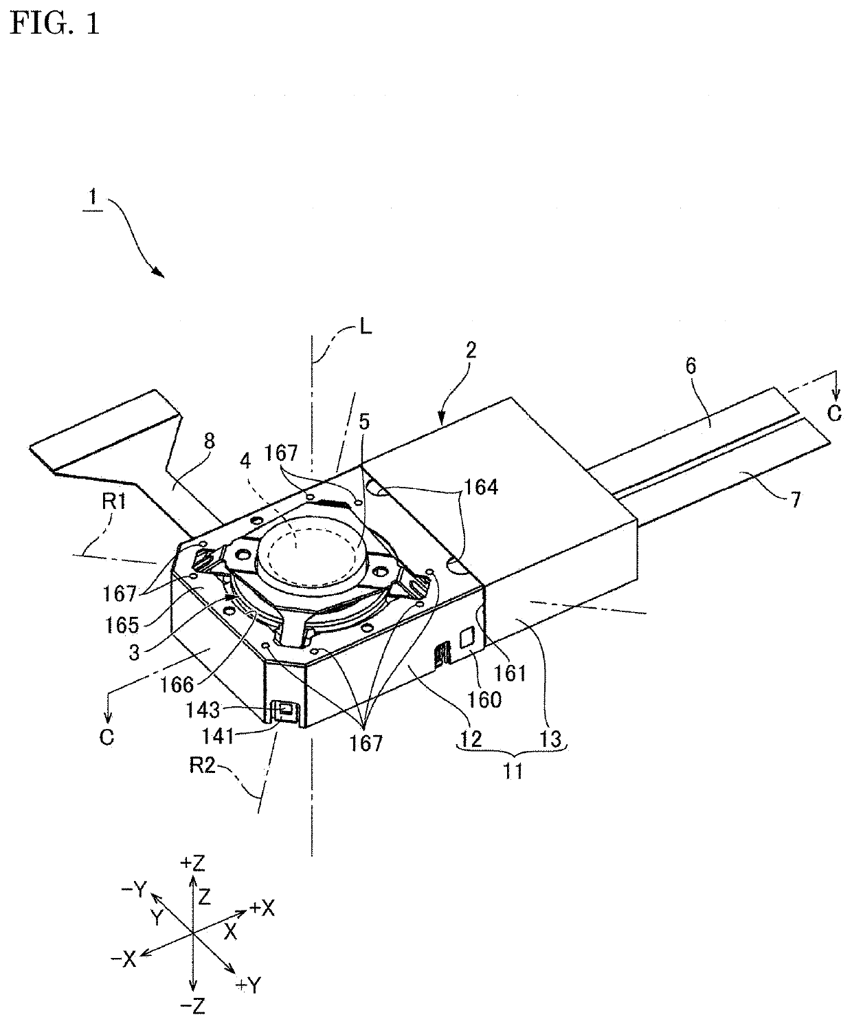 Optical unit with shake correction function