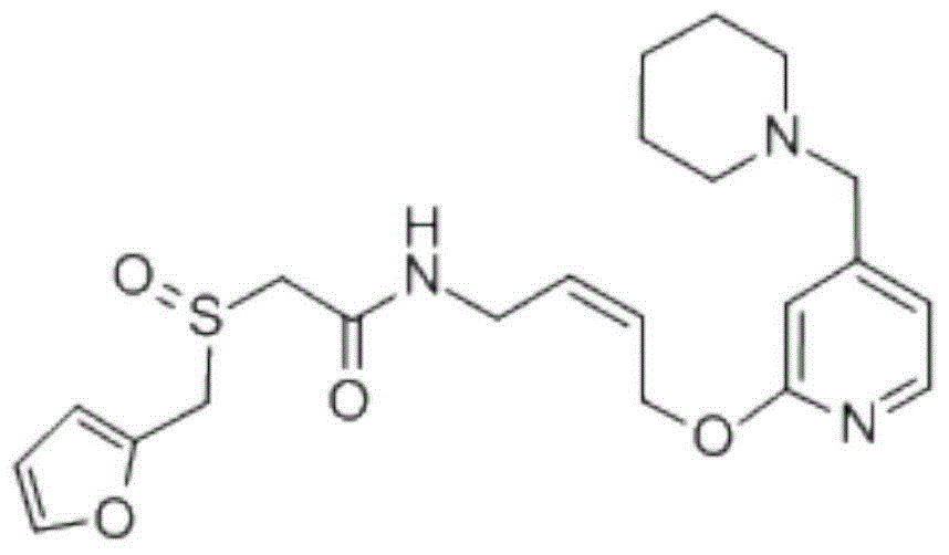 Lafutidine composition freeze-dried powder injection for injection