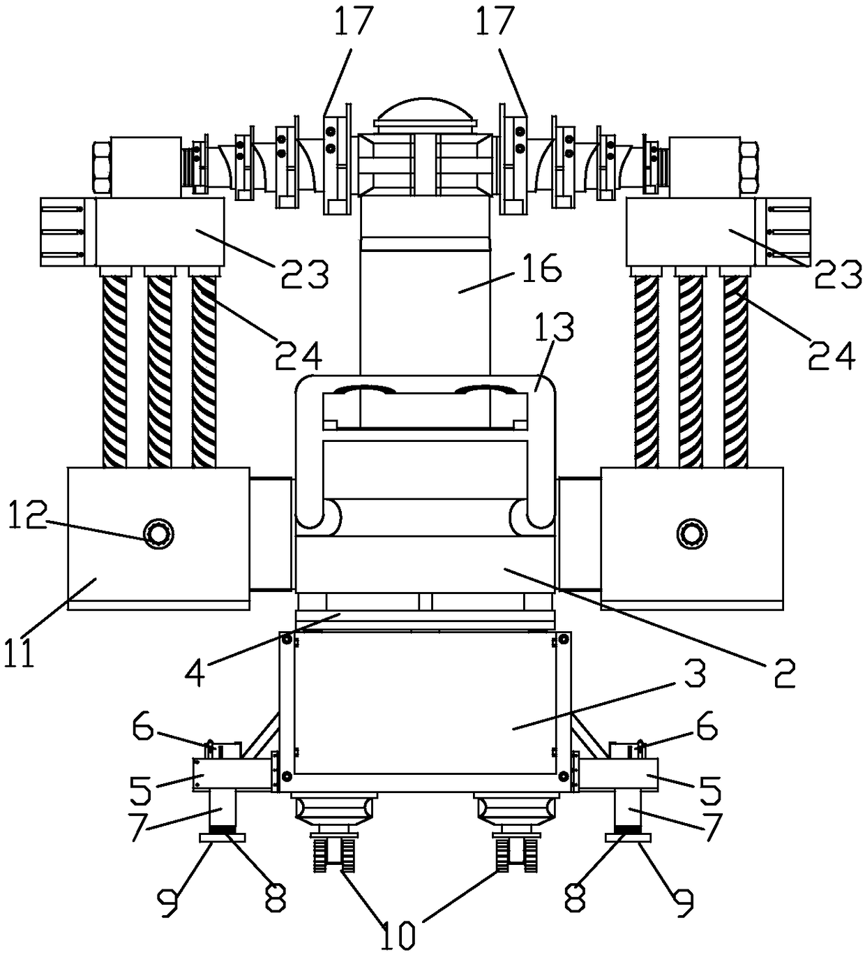 Water bottom detection system for hydraulic engineering