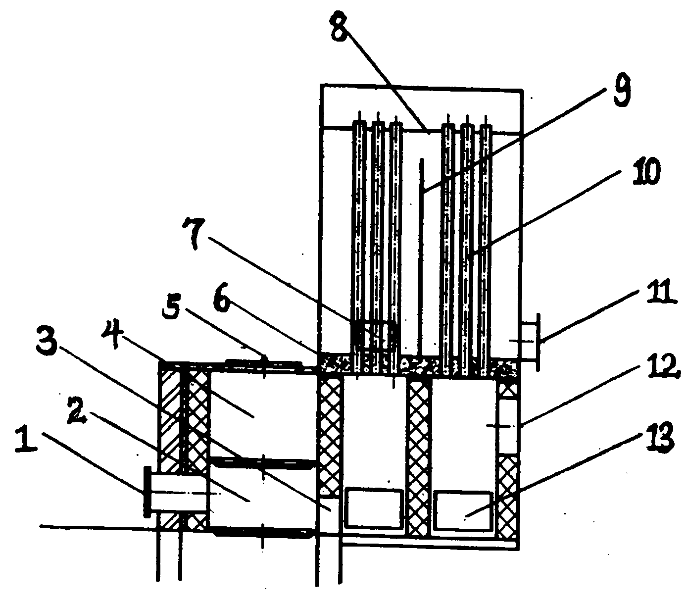 Biomass back-burning multi-return low-carbon energy-saving blast stove