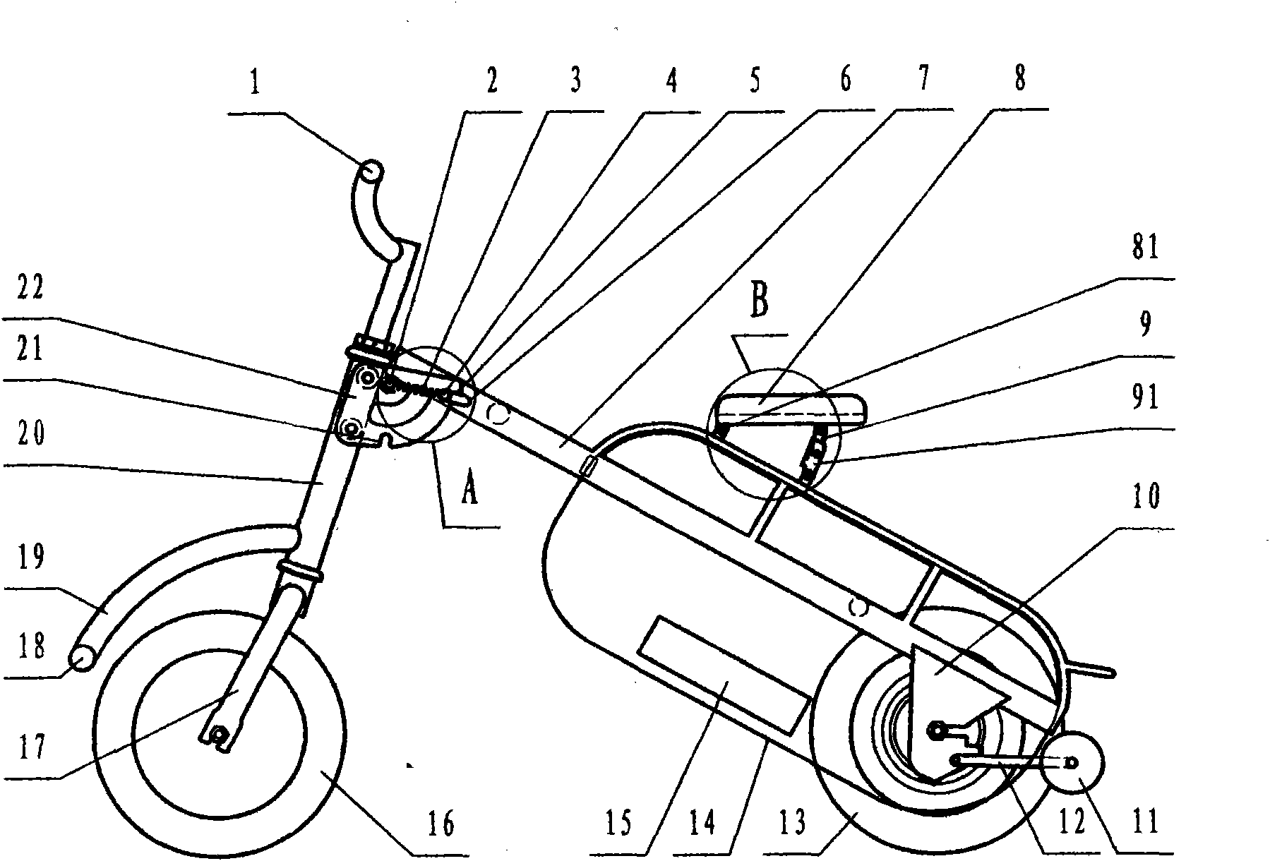 Draw-bar box type electric vehicle