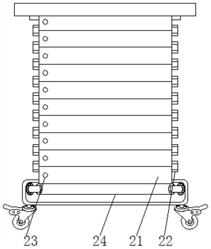 A file cabinet that is conveniently spliced ​​for office use