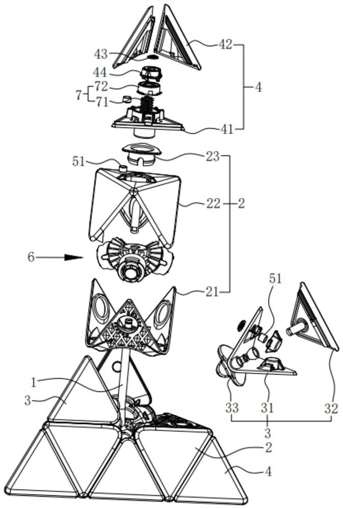 Pyramid magic cube