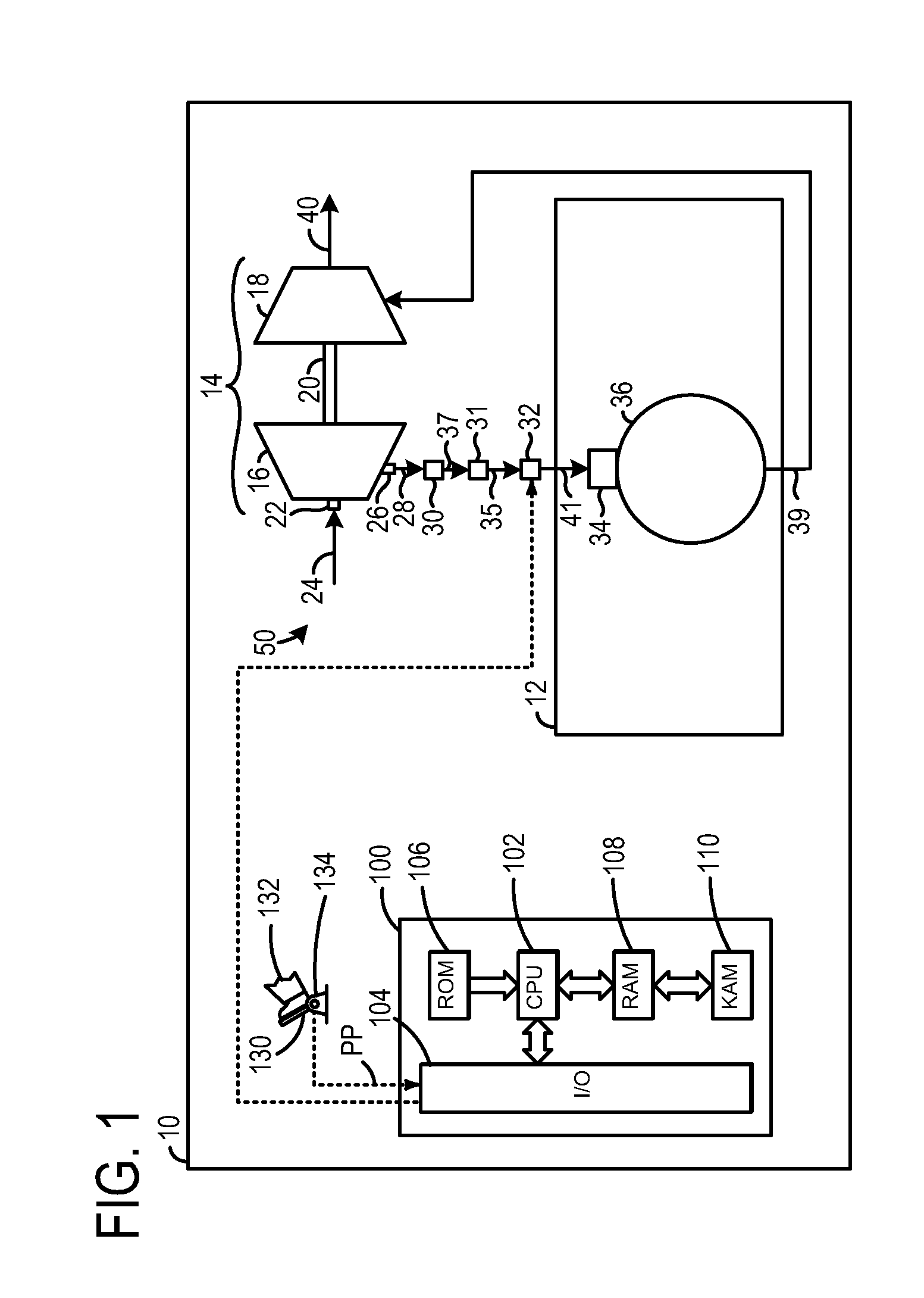 Intake system having a silencer device