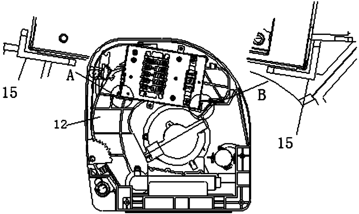 Novel junction box structure and air conditioner thereof