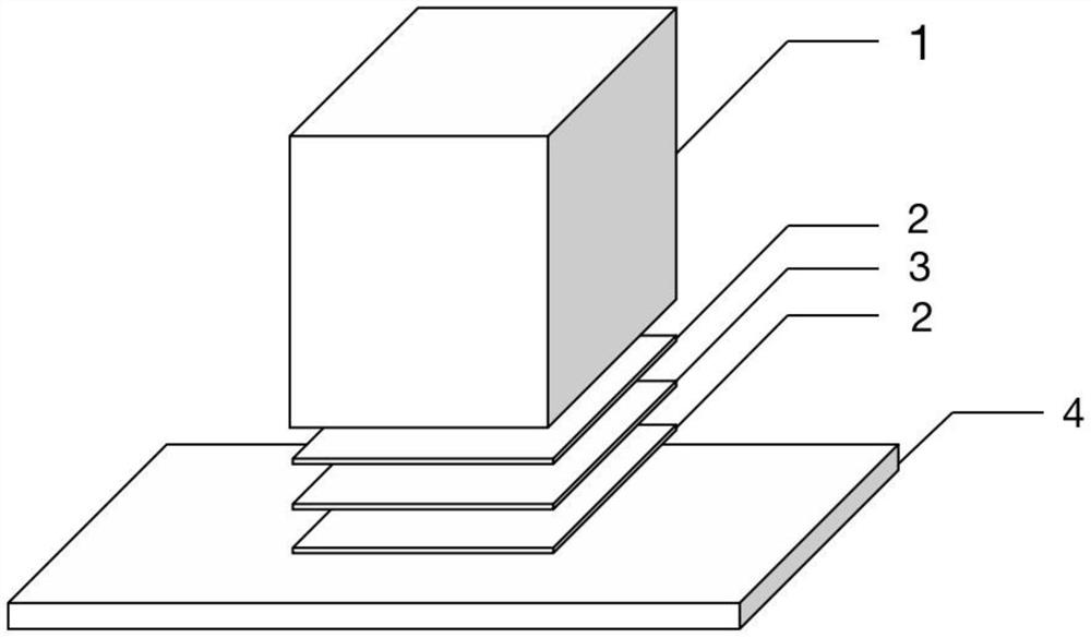 Method for brazing SiCf/SiC ceramic-based composite material and nickel-based superalloy