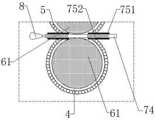 Automatic double-grindstone knife grinding device for processing kitchen knives