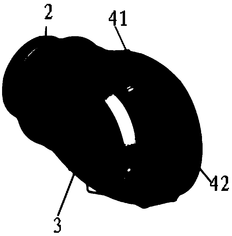 Split type small-sized manned lunar surface lander sealed cabin