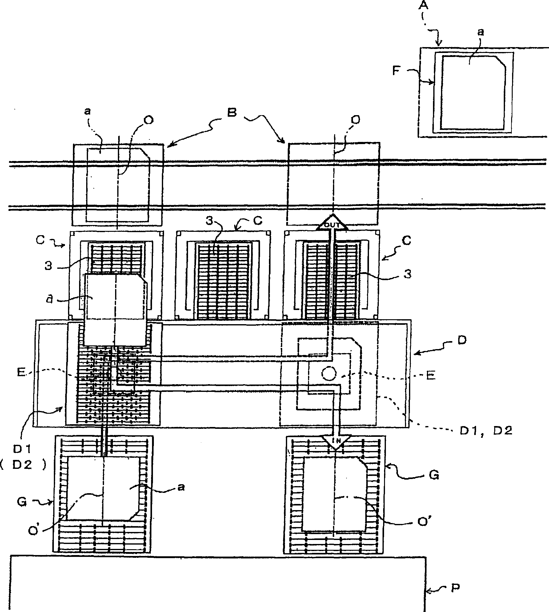 Transport system of glass base