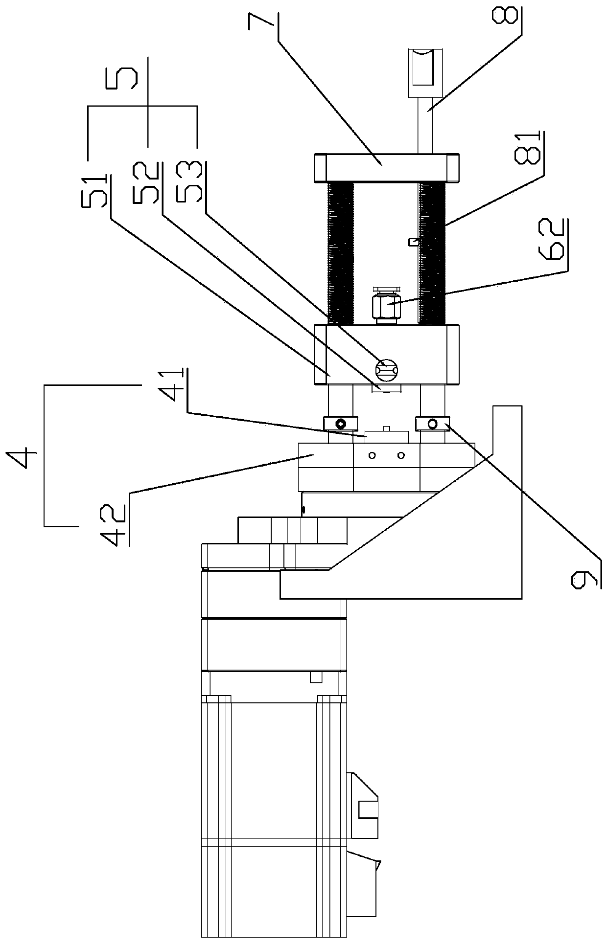 A crystal welding equipment