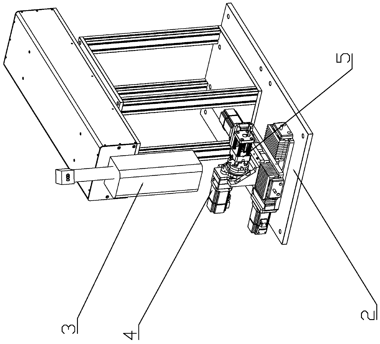 A crystal welding equipment