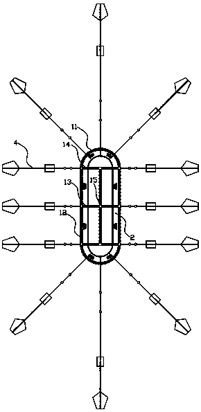 Large integrated floating cage