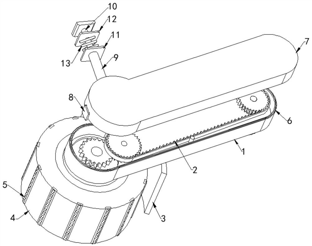 Roller transmission device based on sweeping robot