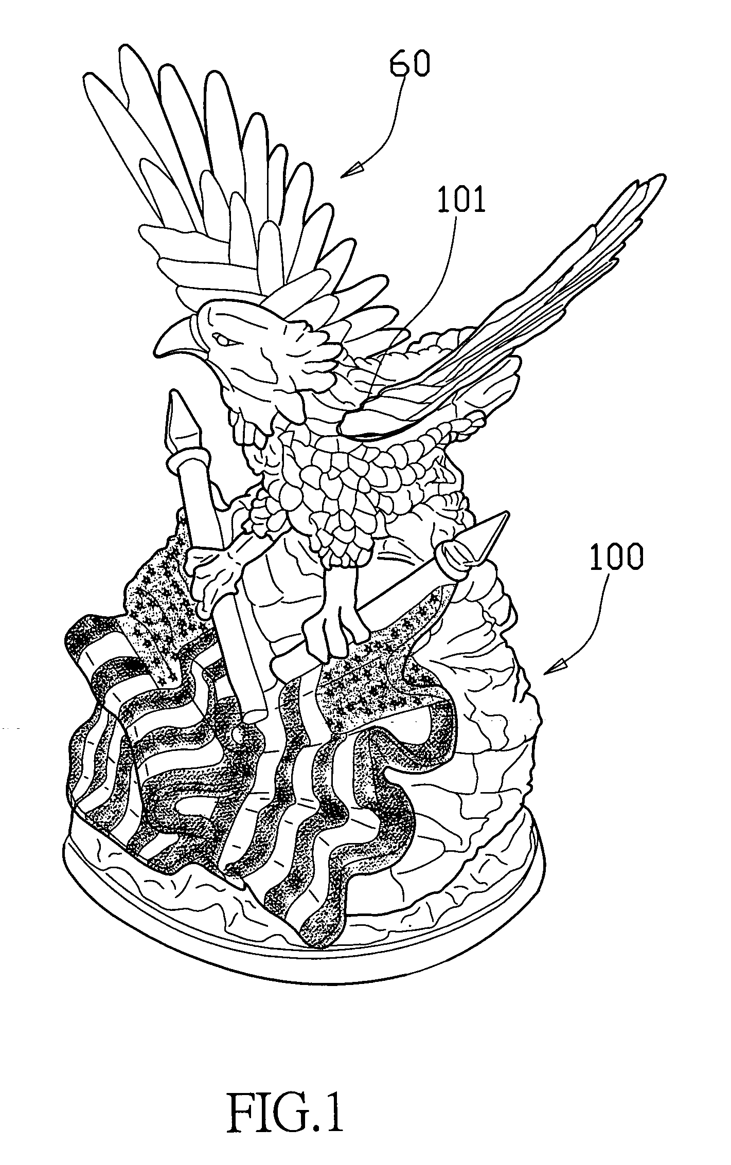 Transmission mechanism for a dynamic ornament