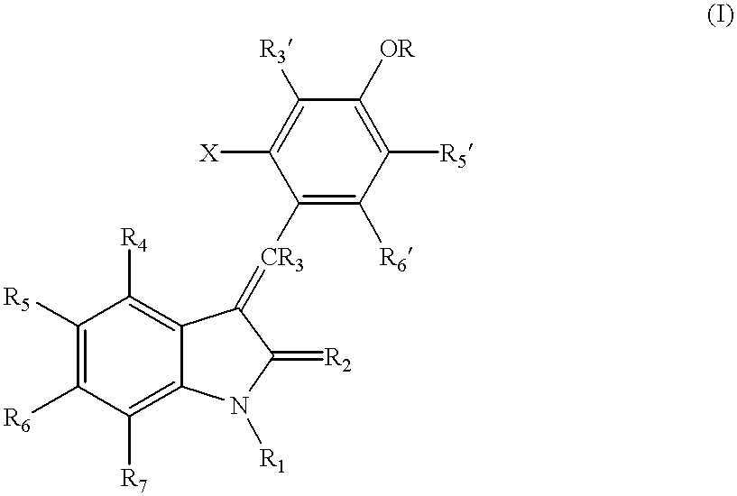 3-(4'-bromobenzylindenyl)-2-indolinone and analogues thereof for the treatment of disease