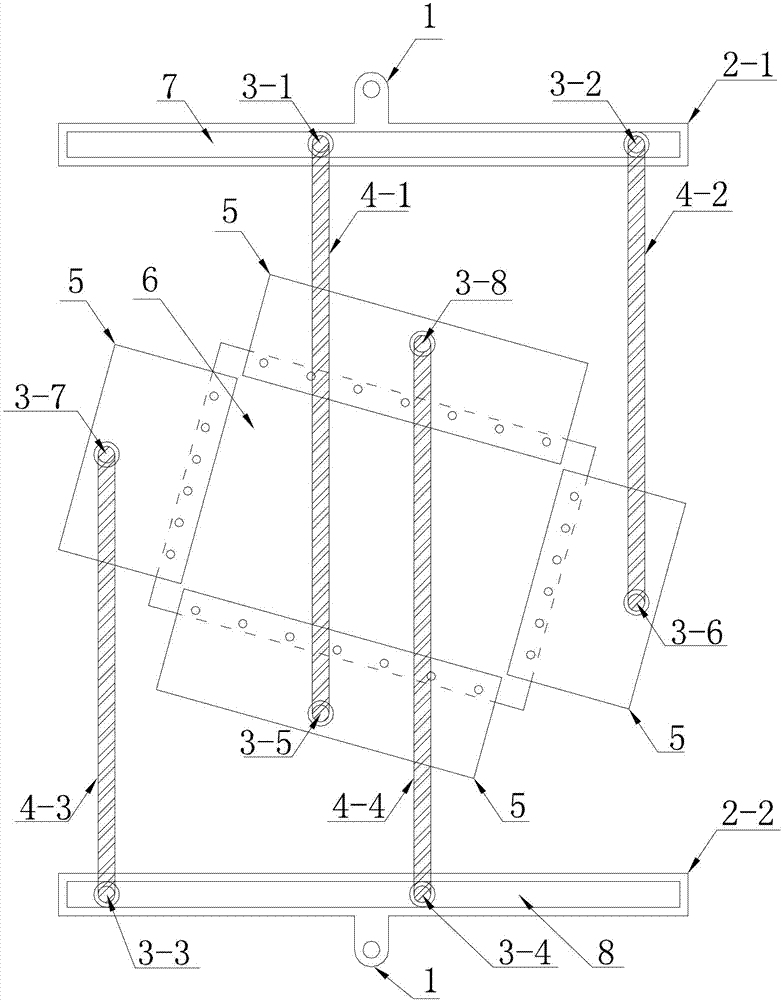 Two-way compressing and shearing composite loading test device
