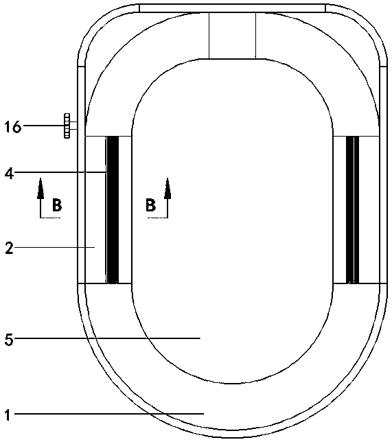 Roller type toilet seat