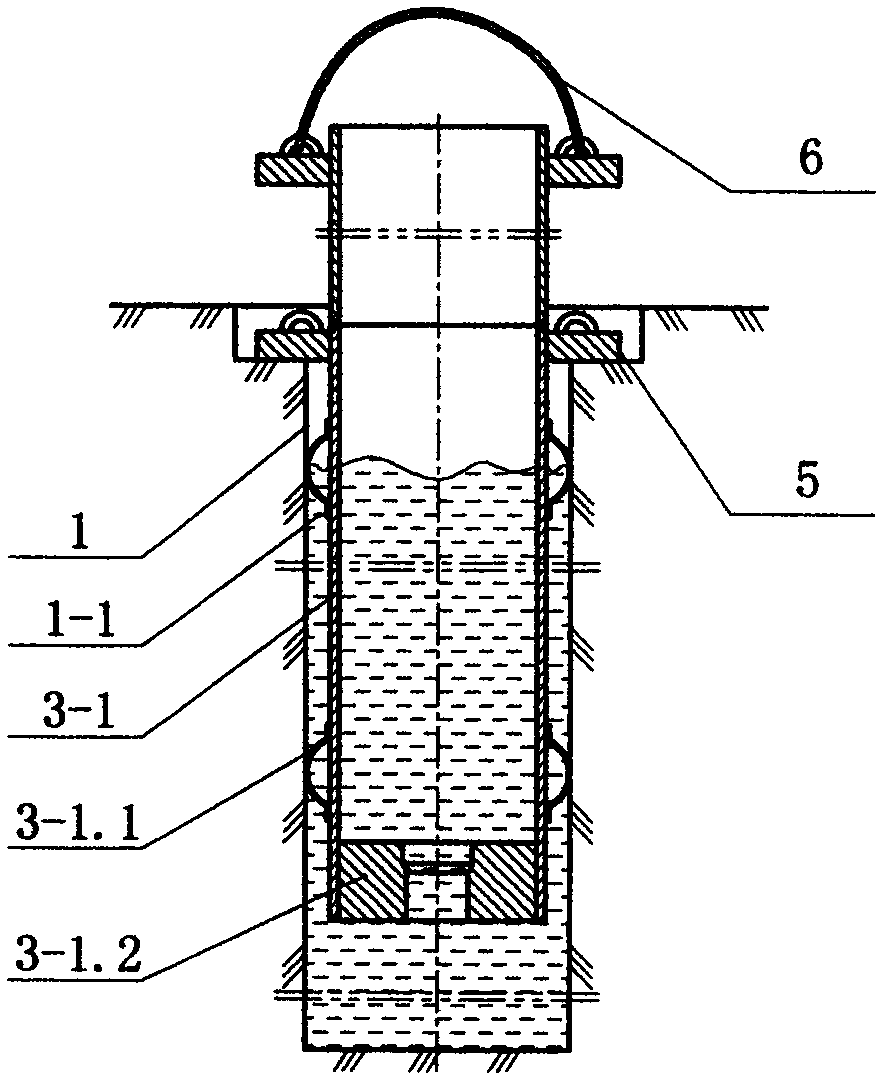 Multilayer fuel gas storage well cylinder used for high-pressure underground fuel gas storage well and molding-fixing method thereof