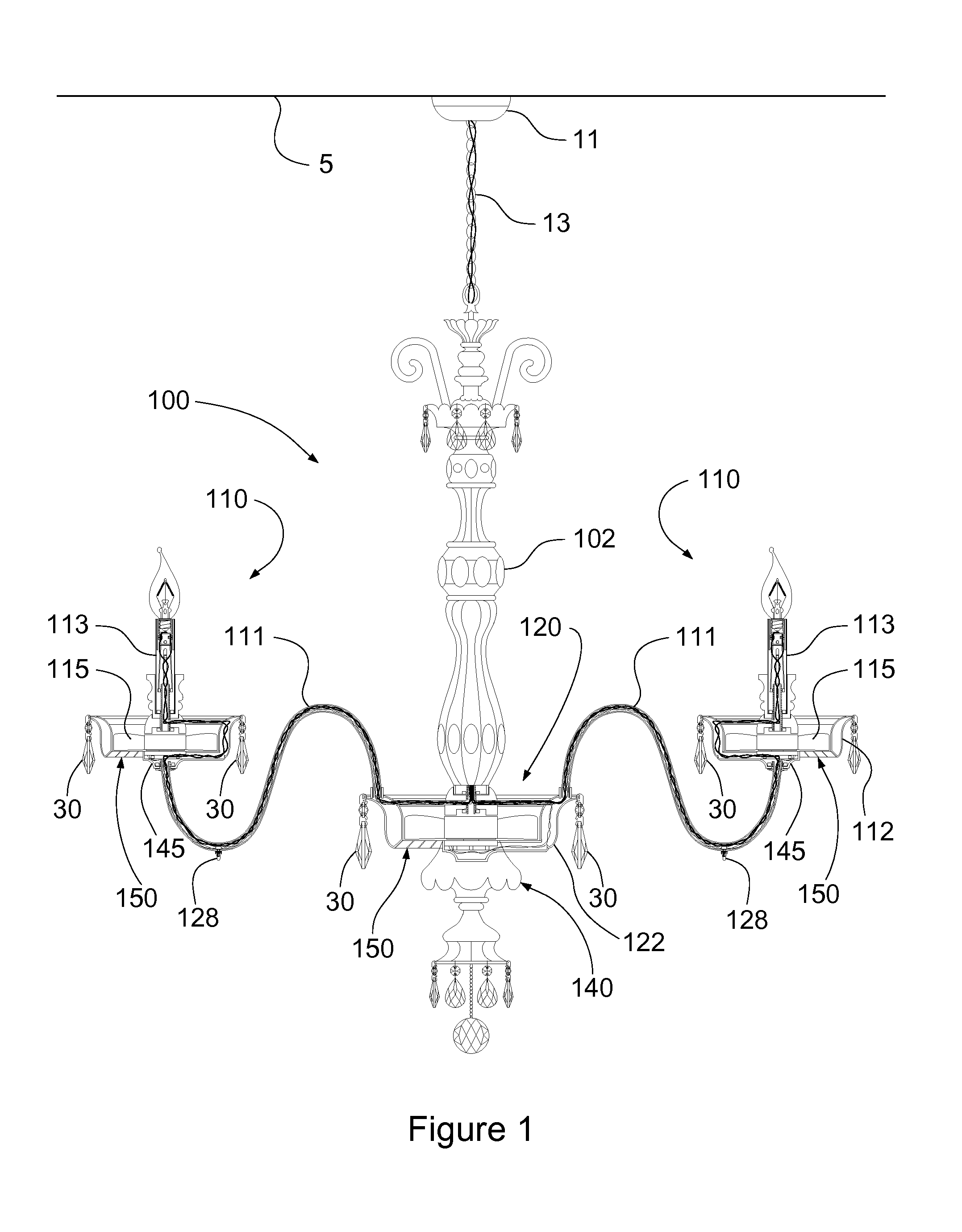 Fan Chandelier